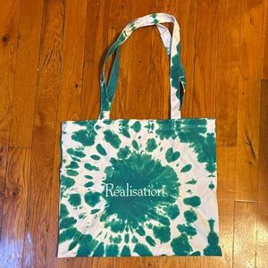 Realisation Par Teal Green Tie-Dye Tote Bag